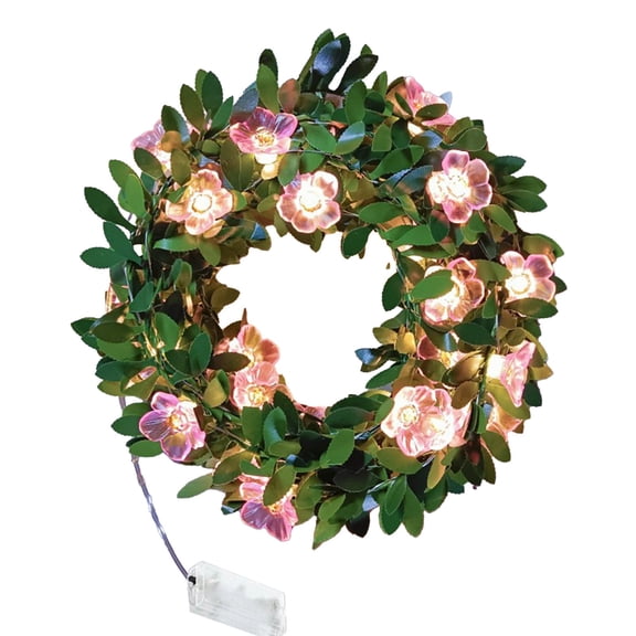 Led Christmas Lights Outdoor Battery Operated Simulated Rattan Copper Wires String 78.7-Inch Indoor and Outdoor Garden Party Decoration