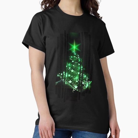 Led Christmas Tree With Bright Glowing Lights Simple Holiday G17408 Unisex T-Shirt, Up to Size 5XL