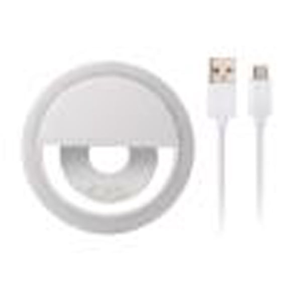 Led Clip-On Camera Fill Light, Round Rechargeable Dimmable Lighting For Mobile Photography, Vlogging, Content Creation, Streaming Video Calls And Outdoor Portraiture, Includes 1