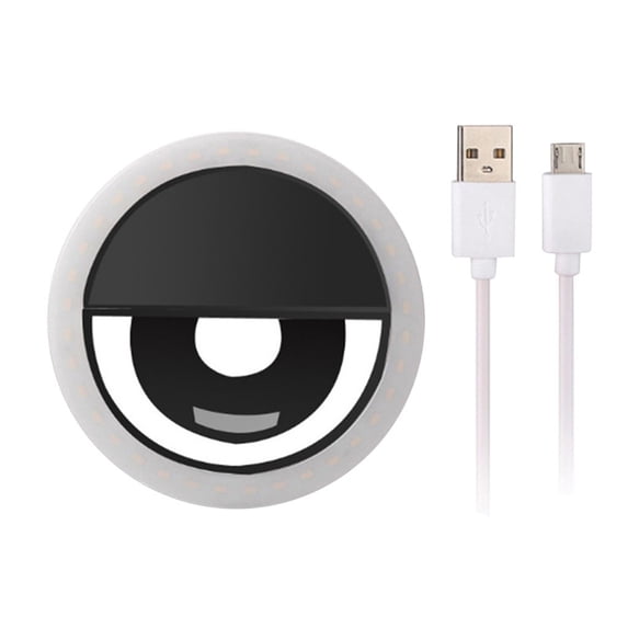 Led Clip-On Ring Fill Light, Rechargeable 3-Level Dimmable Portable Light For Phones Tablets Streaming Video Conference Makeup Selfies Tiktok
