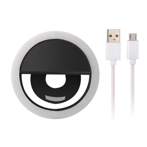 Led Clip-On Ring Fill Light, Rechargeable 3-Level Dimmable Portable Light For Phones Tablets Streaming Video Conference Makeup Selfies Tiktok