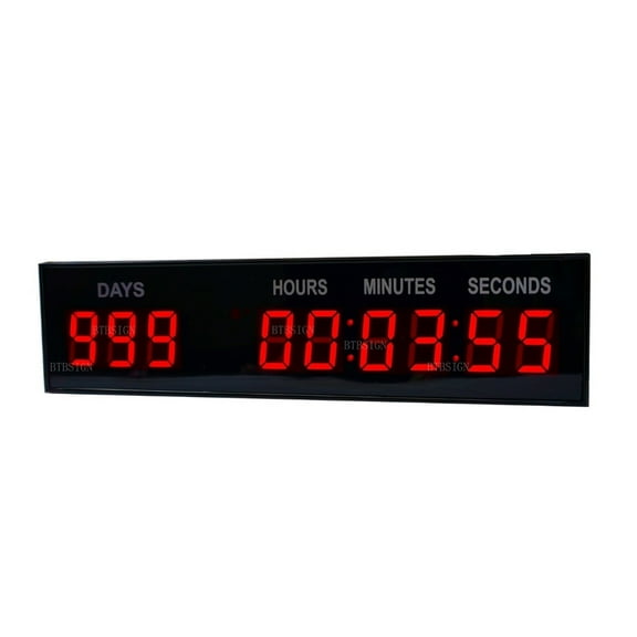 Led Countdown Day Wall Clock Count Down/Up Special Event Day Christmas 1.8 Inch ,Multi-Functional