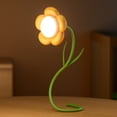 thumbnail image 1 of Led Desk Lamp, Sunflower Shape Eye-Caring Book Light, Usb Rechargeable Night Light For Bedroom Study With Charging Cable, Portable Table Lamp For Kids Students (Yellow), 1 of 7