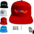 thumbnail image 1 of Yulucky Hats Led Display Hat Custom Message Programmable Scrolling Text Cap Light up Display Cap for Party Event Festival Decoration Usb Rechargeable, 1 of 8