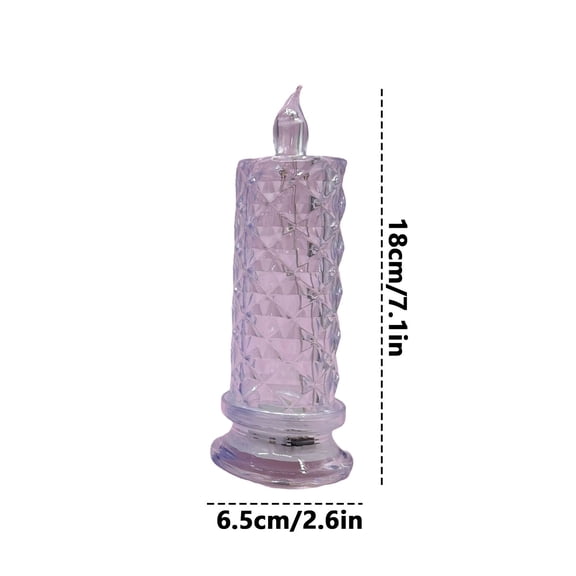 Led Electronic Candle *1 Transparent Led Electronic Candles Creative Indoor Decorative Candleware For Creating Festival Atmosphere