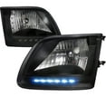 thumbnail image 1 of Led Euro Headlights for 97 to 03 Ford F150, Black - 12 x 14 x 15 in., 1 of 1