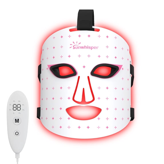 Led Face Light Therapy Mask - 7 Color Light Therapy for Anti-Aging, Acne & Wrinkles, Gift for Women