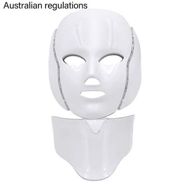 Led Face Mask Light Therapy,7 Color Treatment Photon Mask, Blue & Red Lig,, A3H3