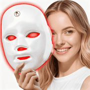 ODDPC LED Face  Massager, 7 Color Light Therapy for Anti-Aging, Acne & Wrinkles