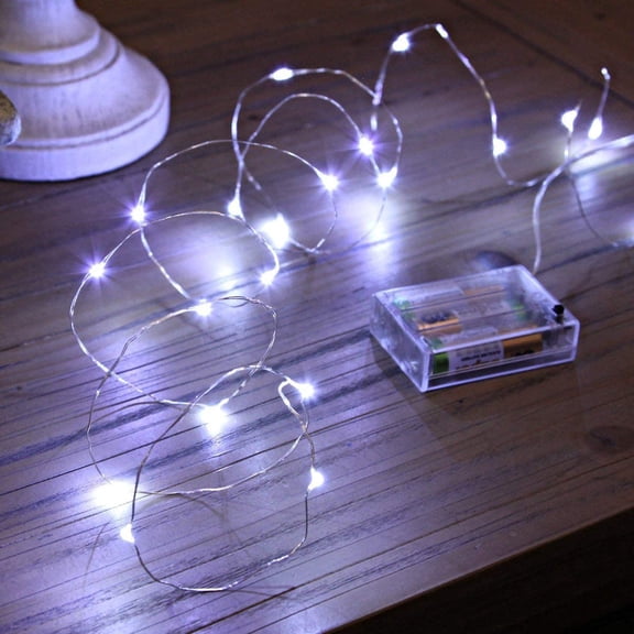 Led Fairy Lights 10ft 30 LED Mini Battery Powered Copper Wire Starry Fairy Lights for Bedroom, Christmas, Parties, Wedding, Centerpiece, Decoration, Cool White