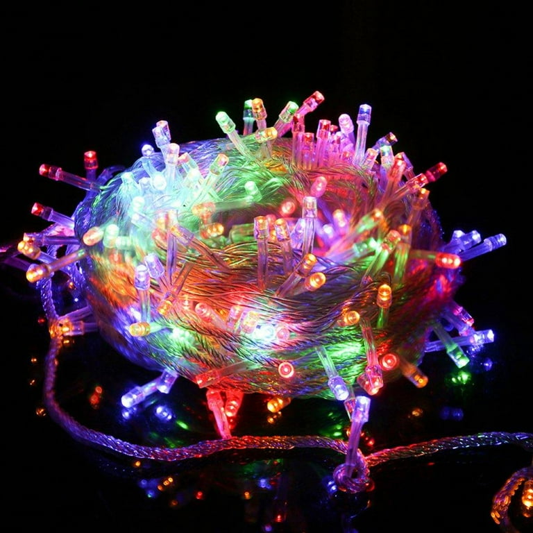 Led Fairy Lights Plug in Colors Changing String Lights with Remote Control Waterproof Rope Light for Bedroom Indoor Outdoor Christmas Decor Walmart