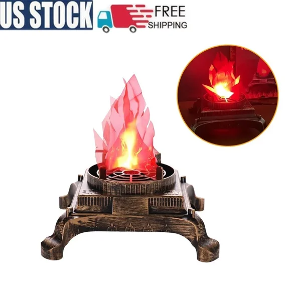 Led Fake Fire Flame 3D Campfire Lamp For Festival Event Party Club Decor
