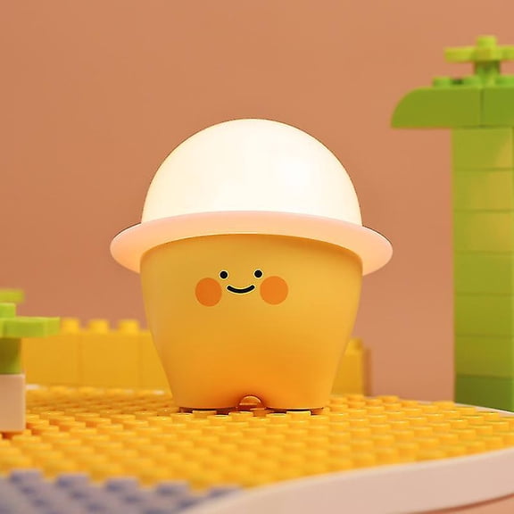 Led Fat Pier Night Light Cute Bedroom Eye Protection Table Lamp