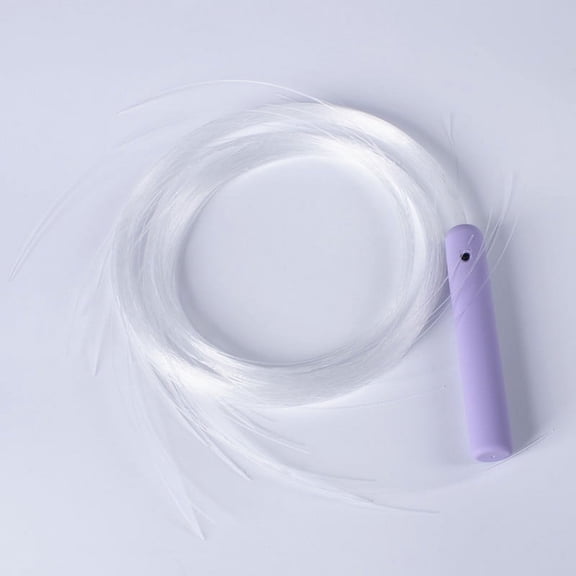 Led Fiber Optic Whip - 7 Colors 22 Light Modes, Rechargeable Battery-Powered, Purple Handle For Nightclubs, Dance Parties, Stage Performances, Festivals, Raves