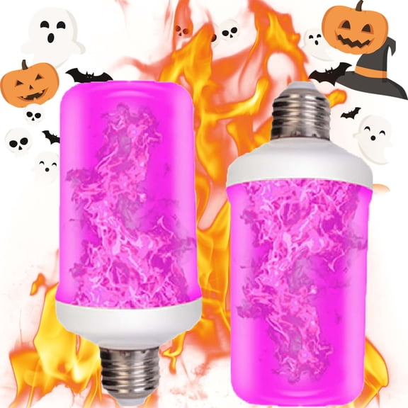 Led Flame Light Bulb,2pack 4 Modes Dynamic Torch Lamp,For Halloween Decor, Bar Torch Lamp, Christmas Porch Indoor