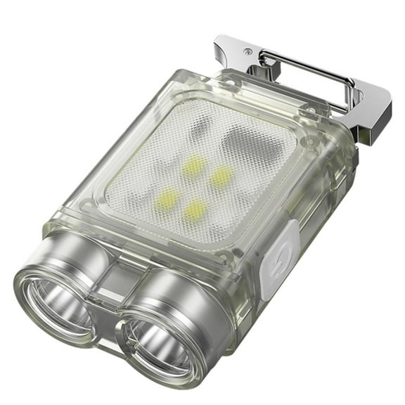 Led Flashlight Mini Portable Work Light Pocket USB Rechargeable Keychains Lamp