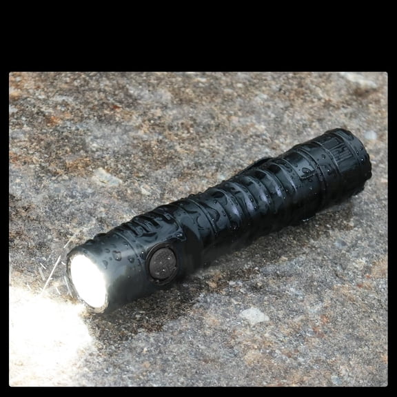 Led Flashlight Rechargeable High Lumen 1200, Small Powerful Flashlight USB C, Super Bright EDC Flashlight IP68 Waterproof, 155Meters Beam Distance, 90 High CRI (5000K)