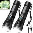 thumbnail image 1 of Led Flashlights 900000 Lumen High Lumens Rechargeable 2 Pack, Brightest Flash Light with 5 Modes & 18H Runtime, IPX7 Waterproof, Powerful Handheld Flashlights for Home Camping Hiking, 1 of 8