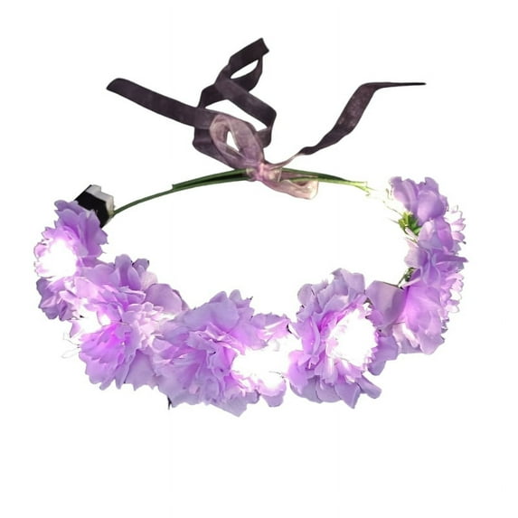 Led Flower Headband Light up Floral Crowns Glowing Flower Crowns Luminous Led Floral Crowns Light Up Headband for Women