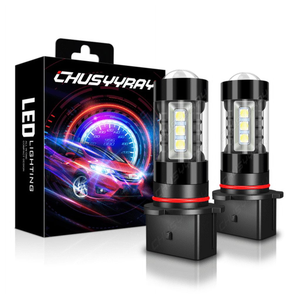 Led Fog Light Bulbs Compatible for Toyota Highlander 2011-2013 6000K White PSX26W