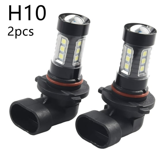 Led Fog Light Fog Lamp 1760Lm 360 Degrees 50000H 6000K 80W Aluminum Alloy Auto Parts H10 Replacement White Light by Coconut Ok