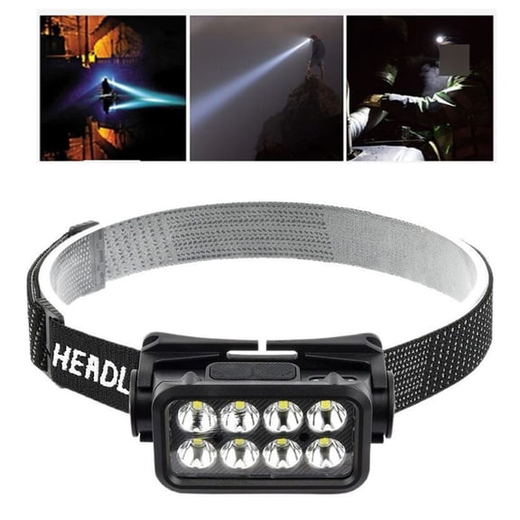 Led Headlamp, Rechargeable, Lightweighted And With Sensor