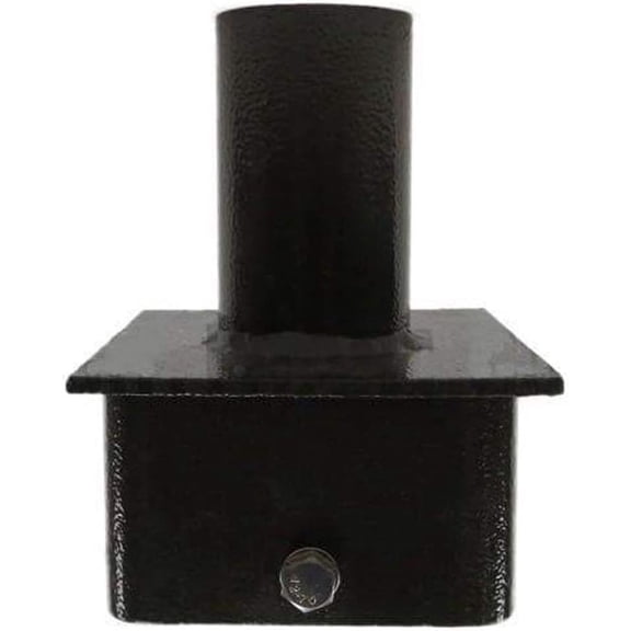 Led Light Adapter for 5 inch Square Poles,Inner Fit,Top Tenon for 2 3/8 inch Slip Fit Mount,Dark Brown Tenon Adapter Square for LED Pole Lights,LED Parking Lot Lights,Outdoor Post Light Accessories