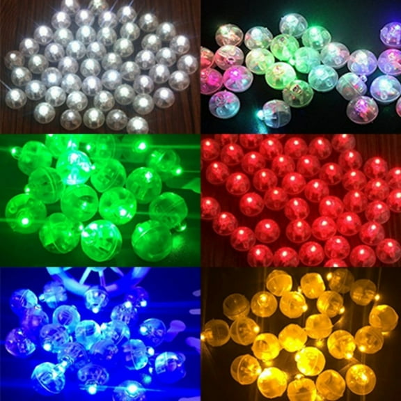 Led Light Balloon Lights,100/50/30/10pcs Luminous Round Ball Led Mini Globe Lights Flash Lamps For Christmas Lantern Wedding Banquet Decoration