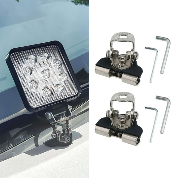Led Light Bar Mounting Brackets Set For For Car Hood Spotlights Support For Vehicles Including Suvs And Trucks