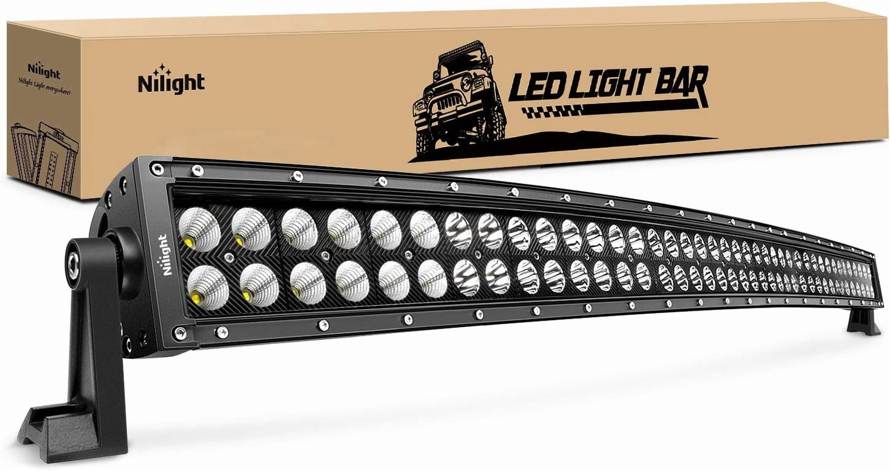 Nilight - 42" 240W Spot Flood Combo High Power LED Driving Lamp LED Light Bar Off Road Fog Driving Work Lights for SUV Boat Jeep Lamp