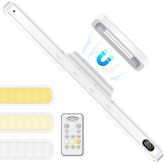 Led Light Bar with Remote Control, Eye-Friendly Vanity Lights, 3 Color Temperatures Mirror Lights, Button Control  Light Bar Stick  Wall, Under Cabinet, Closet, Bathroom and Desk