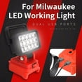 thumbnail image 1 of Led Light Fit Milwaukee Battery M18  Portable Spotlight Cordless Outdoor Work Fishing Handheld Emergency Tool Light No Batter, 1 of 5