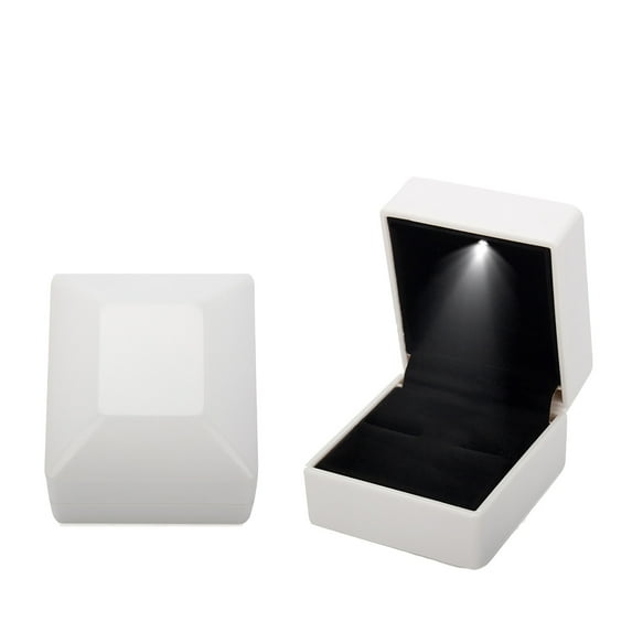 Led Light Jewelry Box Elegant High Quality Design With Soft Glow Led Lighting Ideal For Storing Bracelets Rings Necklaces And Perfect Gift For Valentine's Day Multifunctional