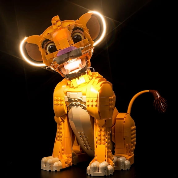 Led Light Kit for Young Simba The Lion King Building Set, Compatible with Lego-43247 (Model Not Included)