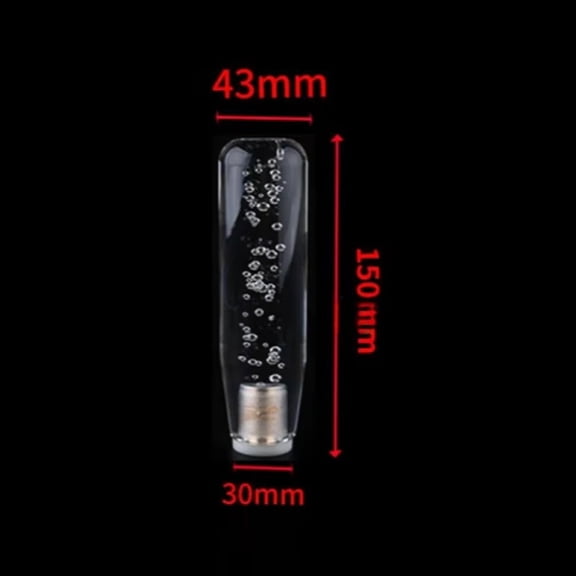 Led Light Rgb Car Shift Knob Transparent Bubble Gear Lever Gradient