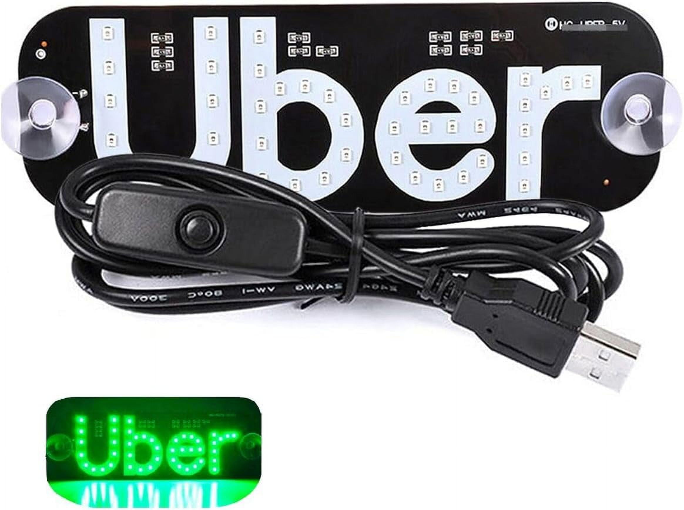 Led Light Signs for Car, Bumper Stickers Taxi Sign Light Windshield