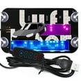 thumbnail image 1 of Adjusted Led Light Signs for Car Windshield, Taxi Sign Light Glow LED Sign Bumper Stickers with Suction Cups Flashing Hook on Car Window LED Bright Lights USB Plug (Pink/Blue), 1 of 7