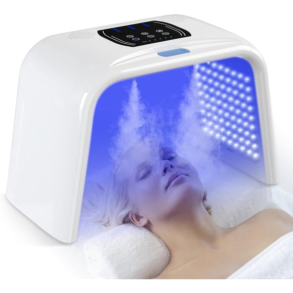 Led Light Therapy for Face Body -7 Color Led Face Light Therapy with Spray, LED light Facial Skin Care, Reduces Wrinkles and Brightens Skin New