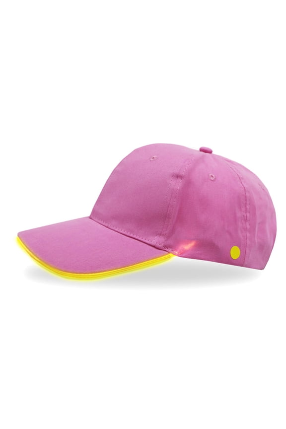 Led Light Up Cap,Festival Hat Party Outfit, Adjustable Unisex Baseball Cap for Festival Club Stage