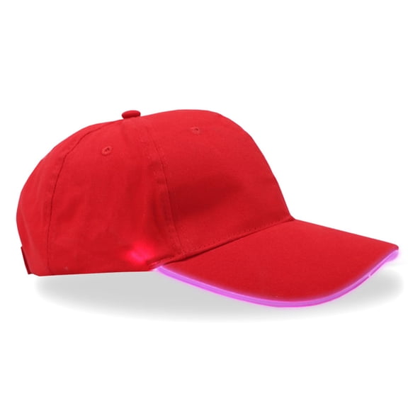 Led Light Up Cap,Festival Hat Party Outfit, Adjustable Unisex Baseball Cap for Festival Club Stage