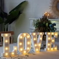 thumbnail image 1 of Led Light Up Letters, Marquee Letter Lights Love Sign, Decorative Numbers Light, Battery Powered Letter Sign Lights for Decor-Warm White, 1 of 4