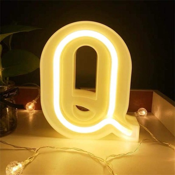 Led Light Up Letters-Warm White Alphabet Letters- Battery & USB Powered Customizable Marquee Lights For Wall Decor- Home- Bar- Wedding & Gift.