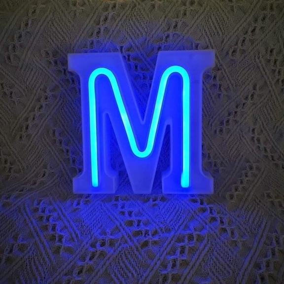 Led Light Up Letters-blue Holiday Letter Light- Battery & USB Powered Customizable Marquee Lights For Wall Decor- Home- Bar- Wedding & Gift.