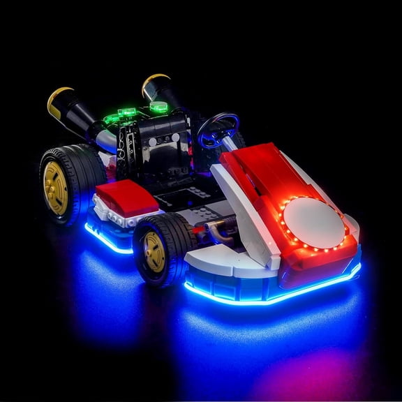 Led Lighting Kit Suit For Lego 72037,Decoration Light Kit Compatible With  L-Kart racing game,Lights Only, Not Come with Model (RC Version)
