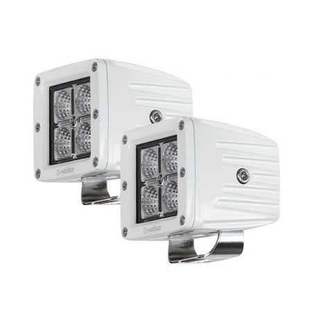 Heise - 960-Lumen 3" Cube LED Marine Lights (2-Pack) - White