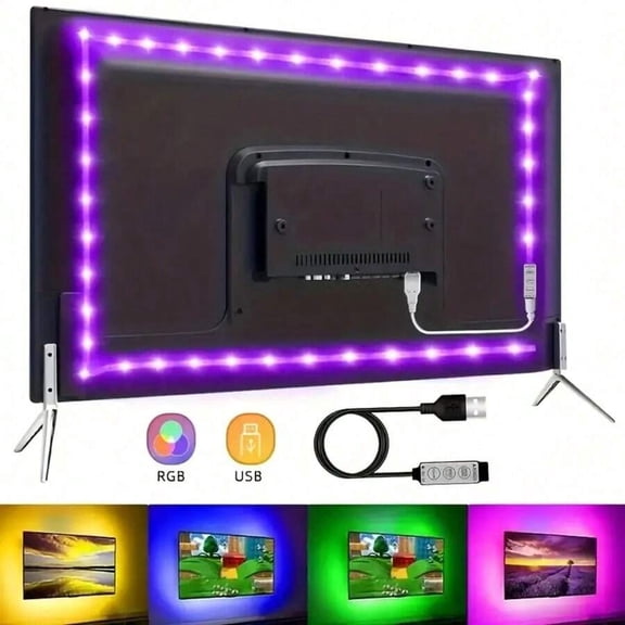 Led Lights For Bedroom 100ft (2 Rolls Of 50ft) Music Sync Color Changing Strip Lights With Remote And App Control RGB Strip, For Room Home Party Decoration