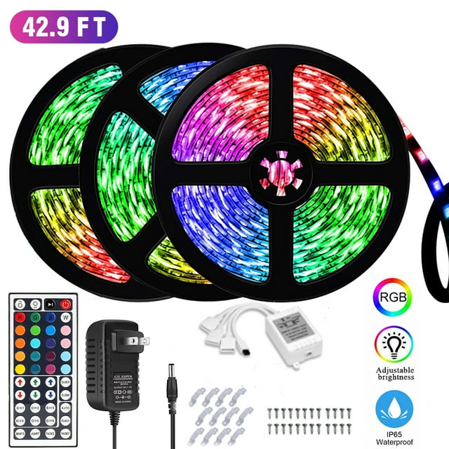 Led Lights for Bedroom 50ft, Waterproof Led Strip Lights with 44 Keys