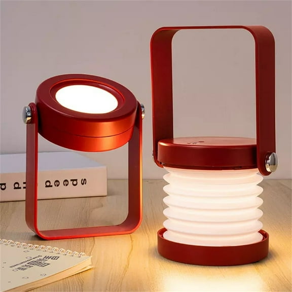 Led Lights for Bedroom Lantern Telescopic Night Light Outdoor Portable Foldable USB Rechargeable Desk Light Children's Bedroom LED Bedside Desk Light Room Decor