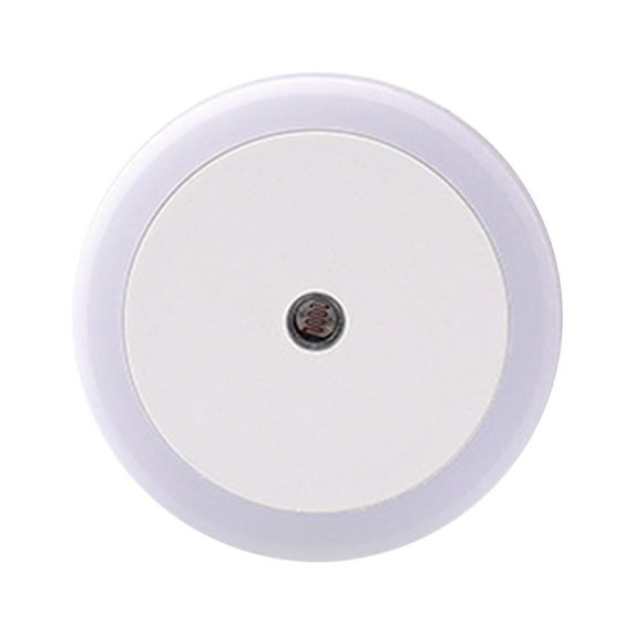Led Lights for Bedroom ZKCCNUK Dimmable Night Light Plugs Into Wall With Light Sensor Auto On/Off LED Night Light For Baby Bathroom Stairway Corridor Warm White Round
