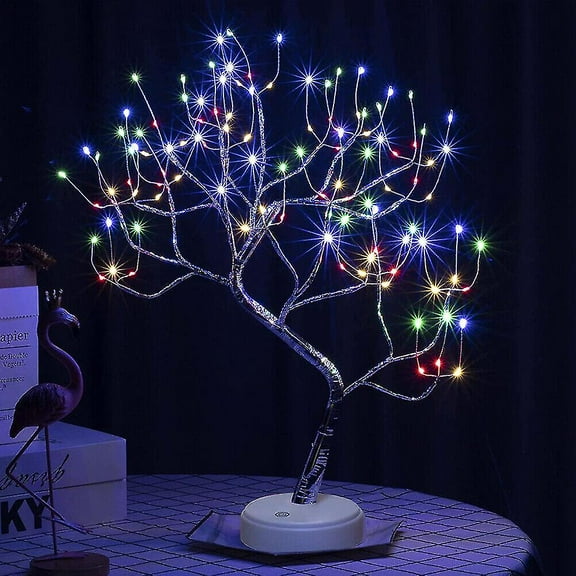 Led Lights Christmas Tree Twig Birch Tree Table Lamp Multicolor